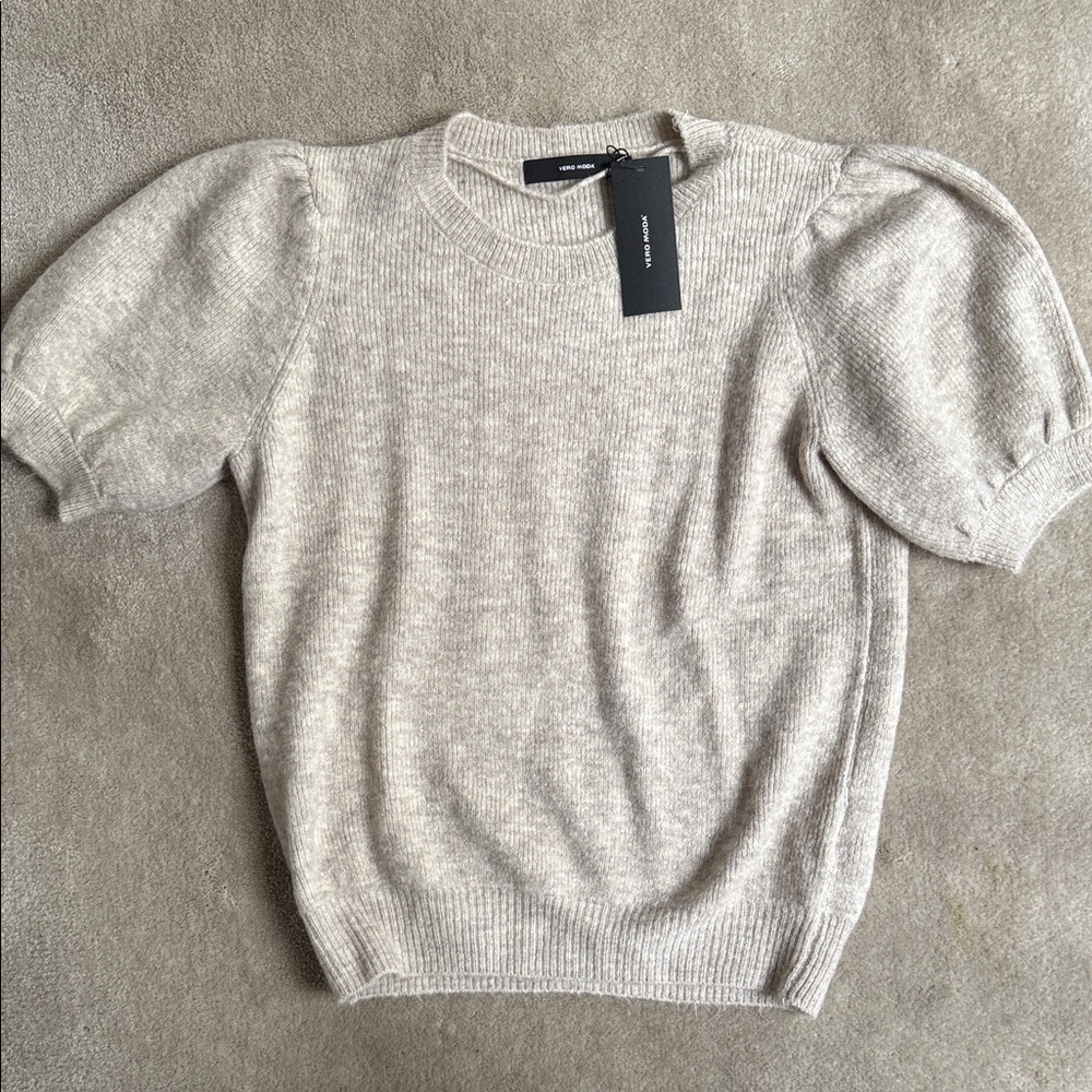 Vero Moda Light Gray Crew Neck Sweater